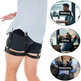 Luyena Shirt Stays,2 Pcs Black Adjustable Holder Straps For Men And Women,Keeps You Tucked All Day