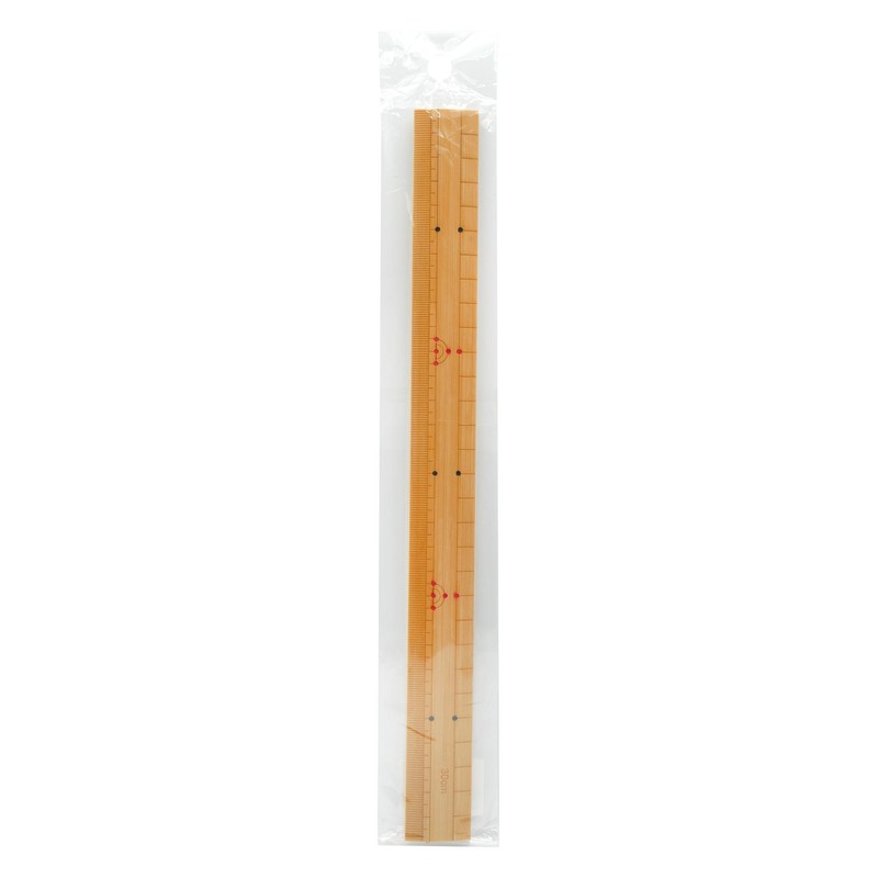 Misasa Sewing Tool Bamboo Ruler, 1.2 inches (30 mm) No.