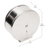 Mind Reader Toilet Paper Dispenser, Wall Mount, Lock with Key,
