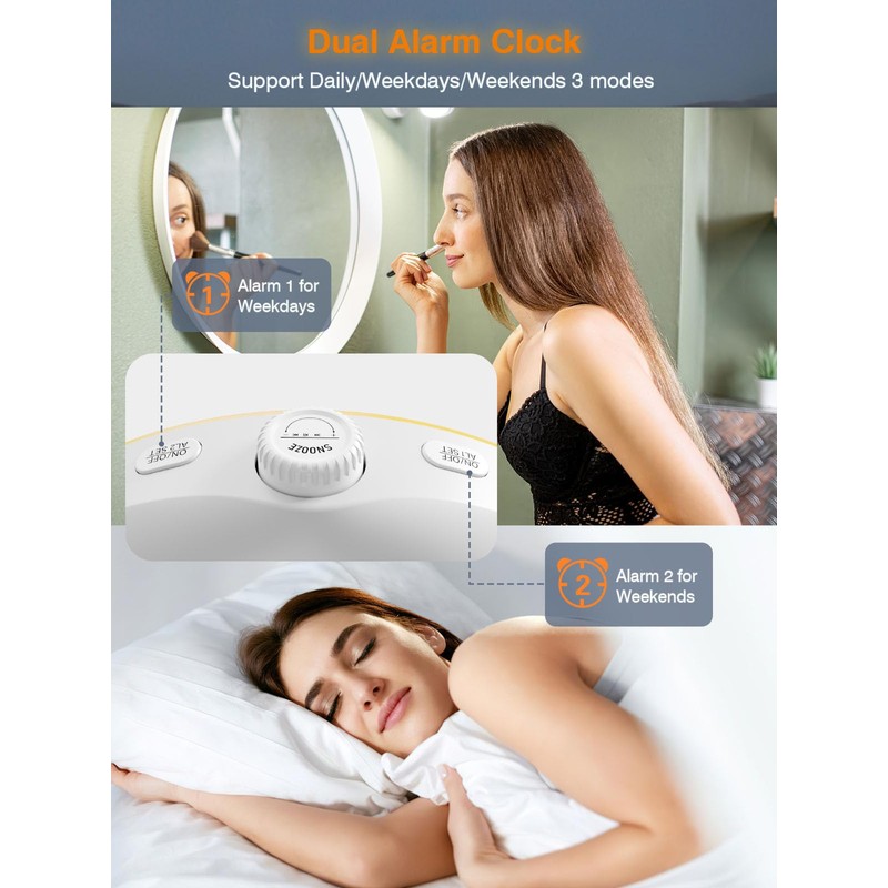 Togaga Newest Sunrise Alarm Clock, Wake Up Light Night Light,