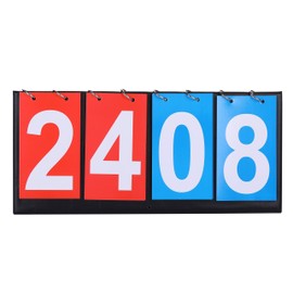 I-MART 4 Digital Portable Table Top Scoreboard, Easy Flip Score Keeper for Basketball Football Tennis Baseball Soccer Ping Pong Volleyball