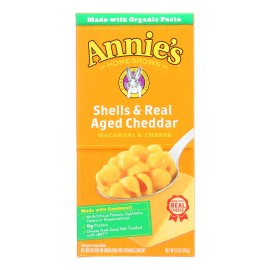 UD_Annies Homegrown Macaroni And Cheese - Organic - Shells And Real Aged Cheddar - 6 Oz - Case Of 12