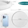 Silicone Bathroom Tray Round Vanity Tray Decorative Soap Holder Kitchen
