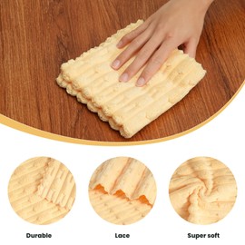 Neessno Kitchen Dish Cloths,Super Absorbent Coral Velvet Dish Towels,Quick Drying Kitchen Towels No Lint Dish Rags,Reusable Household Microfiber Cleaning Cloth,12X12 inches(Multi, 8 Pack)