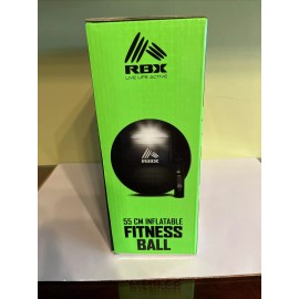 RBX Strength & Conditioning Exercise / Fitness Ball With Pump 55cm