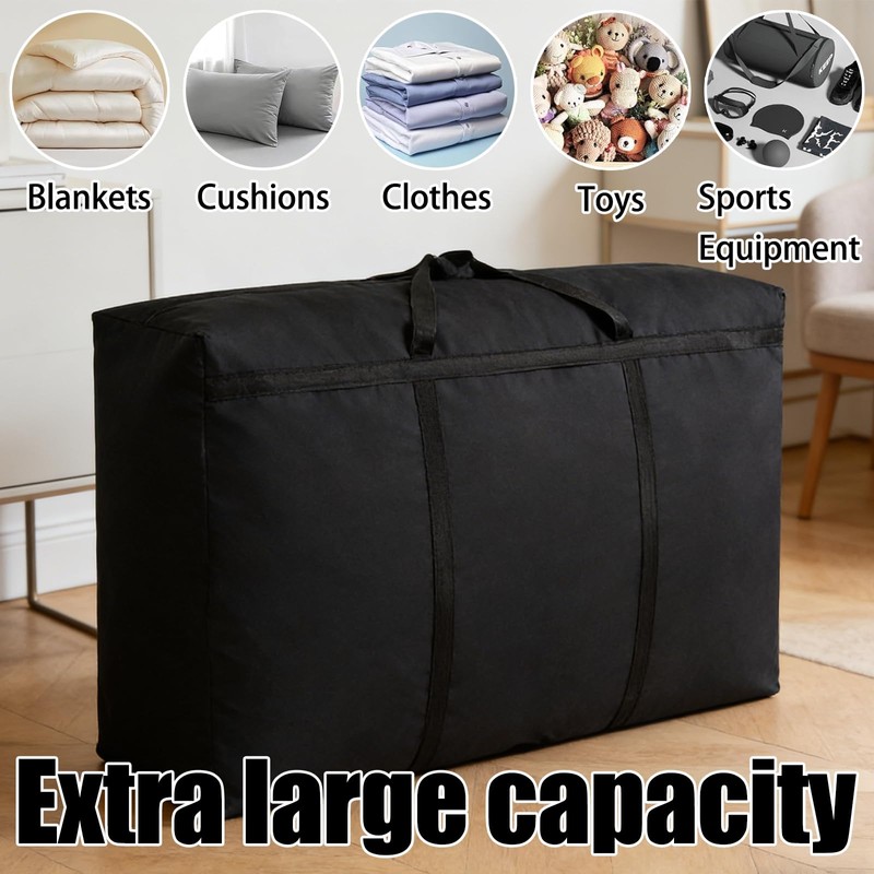 GIEEU 2 Pack 125L Extra Large Storage Bags, Heavy Duty