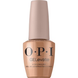 OPI GELevate 4-in-1 Nail Builder Gel | Nude Sculpture, Dark Neutral Color | UV Cure Gel Builder Nail Polish | Vegan | 15 ML