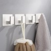 Vanloory Bath Towel Hooks, 6 Pack Self Adhesive Square Coat