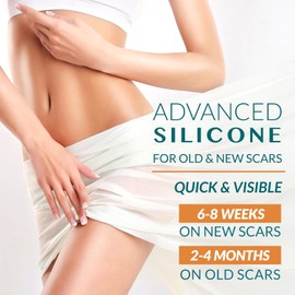 Silicone Scar Tape, Silicone Scar Sheets, Scar Tape for Surgical Scars, Silicone Tape for Scars, Scar Sheets for Surgical Scars, C-Section, Tummy Tuck and Keloid (1.6"x 60" Roll-1.5M)