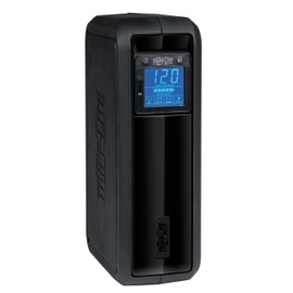 Tripp Lite 650VA UPS Battery Back Up, 350W, Rack-Mount/Tower, LCD Display, AVR, USB, DB9 (OMNI650LCD)