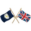 Totally Graphics Yorkshire Rose/Union Jack Crossed Flags (small 69mm x