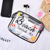 Transparent Beach Travel Bag for Women Girls Waterproof Sandproof Beach