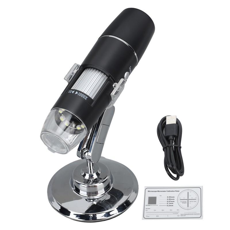 Wireless Digital Microscope With Flexible Stand Photo Video Function 0‑1000X
