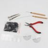Hair Extension Tools Kit, 500Pcs 5mm Hair Extension Beads, Pliers