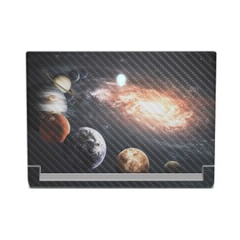 MightySkins Carbon Fiber Skin Compatible with Alienware X17 R2 (2022) Full Wrap Kit - Solar Galaxy | Protective, Durable Textured Carbon Fiber Finish | Easy to Apply & Change Styles | Made in The USA