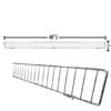 STORE FIXTURES DIRECT Gondola Shelf Fence, Wire Front Lip for