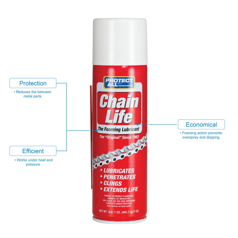 Protect All Chain Life Foaming Lubricant - 17 oz -