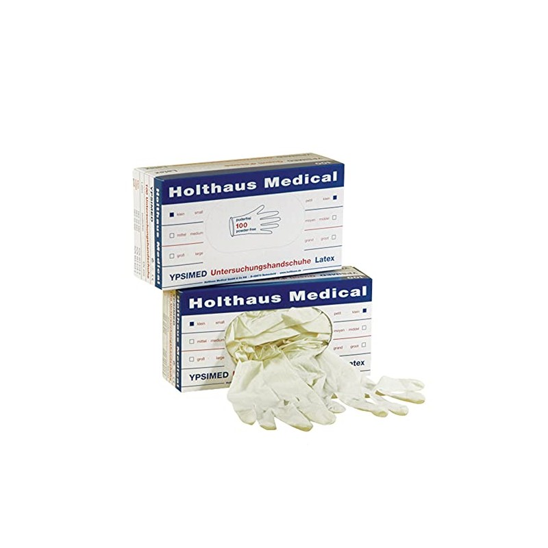 Holthaus Medical ST 100 Powder Free Rubber Gloves Small