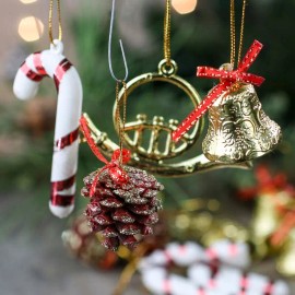 Factory Direct Craft Bulk Package of 96 Retro Inspired Assorted Christmas Ornaments