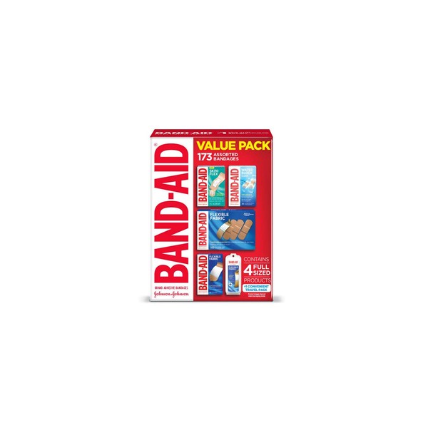 Band-Aid Brand Active Lifestyles Variety Pack Adhesive Bandages (173 Count)