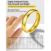 PROSTEEL Wedding Bands Comfortable Ring Gold Filled Ring