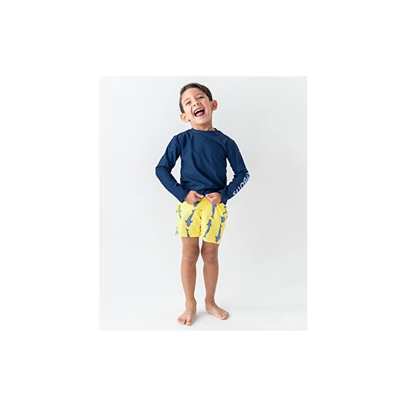 RUGGEDBUTTS UPF50+ - Bañador con protección solar para niños, Jawsome,