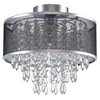 JoonRale Crystal Chandelier for Bedroom Crytal Semi Flush Mount Ceiling