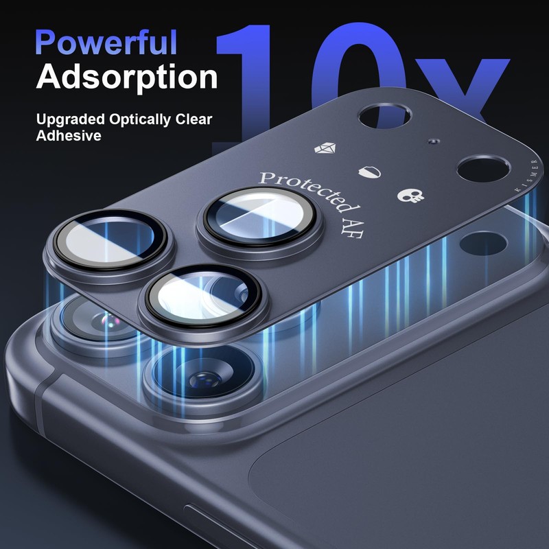 KISMER Lens Protector for phone17 Pro Max Camera, Aluminum Alloy