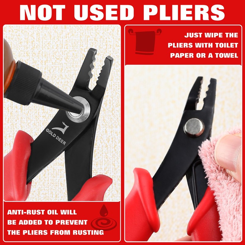 GOLD DEER Crimping Pliers for Kashime, Crimping Tool, Handicraft, Kashime
