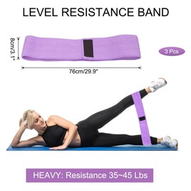 KYLOS Resistance Hip Bands, Fitnessbänder Set Yogagurt In 3 Zugkraftstärken Trainingsband Yogaband Als Widerstand Und Unterstützung Fürs Beintraining, Krafttraining Und Klimmzüge