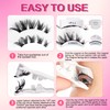Magnetic Eyelashes Natural look with Applicator Best Magnetic Lashes Kit