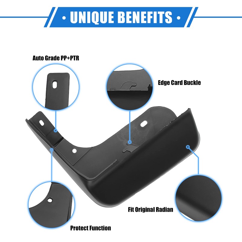 VekAuto Mud Flaps Kit Compatible for Honda Accord (Sedan) 2003-2007,