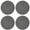Pyrex 7201-PC Puddle Gray Round Plastic Food Storage Replacement Lids