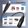 NCGGY Lightn ing auf Mikrofon Audiokabel,2M phone auf XLR Male