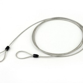2m Steel Security Cable for Locks, Anti-Theft Connection Wire Travel Locking Cable 2ea