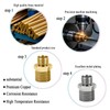 1/2 to 3/8 Water Line Adapter, Brass Compression reducer pipe