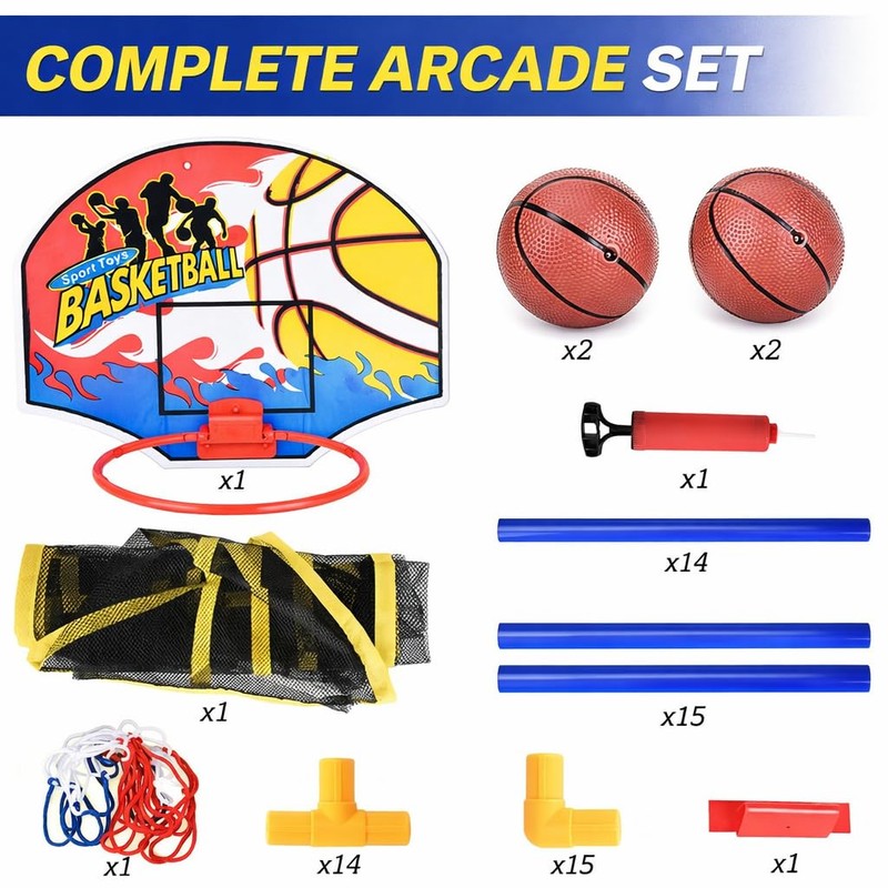 Liberty Imports Kids Arcade Basketball Game Set with Automatic Ball