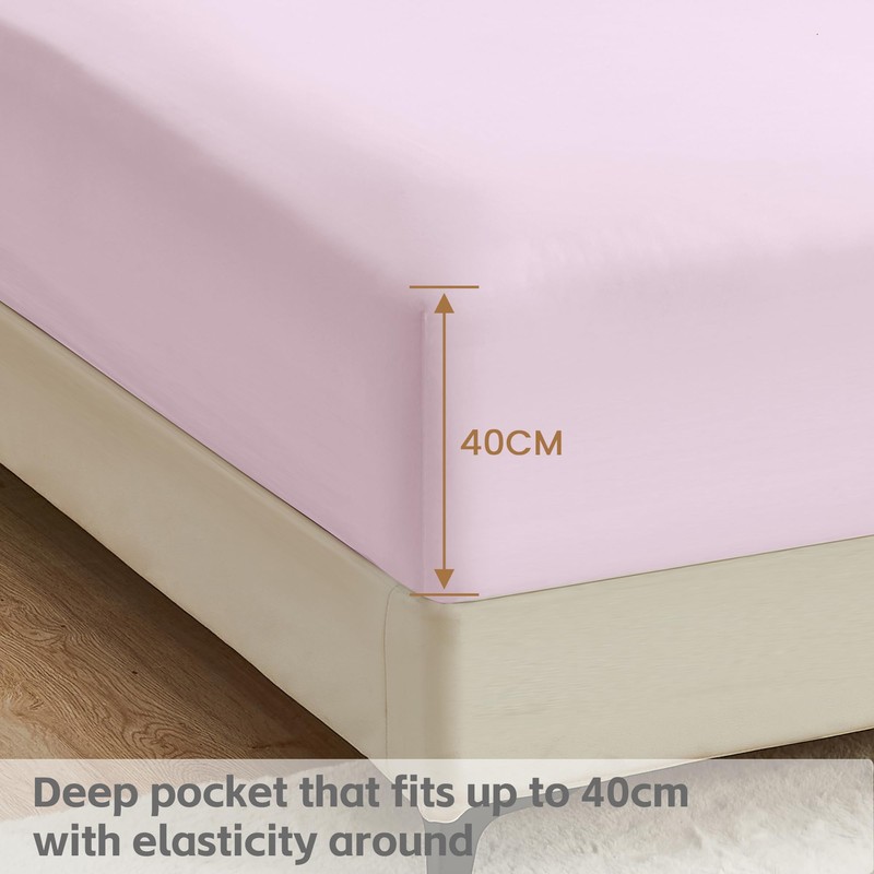 LINENOVA King Single Fitted Sheet – Ultra Soft 1800TC Double