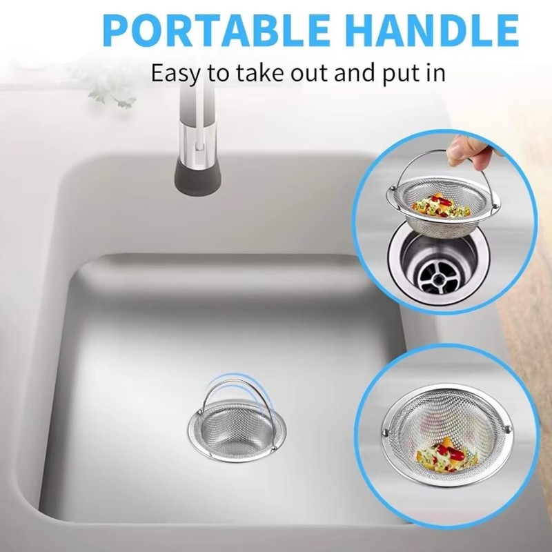 3 Pieces Sink Strainer Kitchen Sink Strainer for Sink -