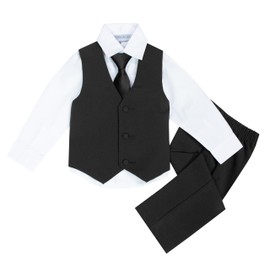 Spring Notion - Conjunto de traje de vestir para bebé, diseño clásico, color negro, Negro, 3 Months (X-Small)