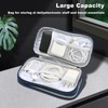 Tking Versatile Travel Organiser with Zip, Double Layer Electronic Accessories,