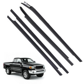 maXpeedingrods Door Belt Window Molding Weatherstrip Trim Seal Belt Rear Compatible with Toyota Tundra 2000-2006 Double Cab Replace 75740-0C022 75730-0C022 75720-0C010 75710-0C010