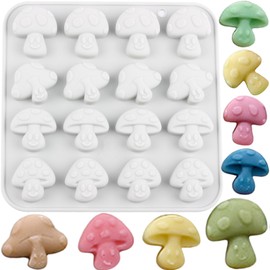 AIBOYA 16 Cavity Mushroom Silicone Candy Molds For Chocolate Candy