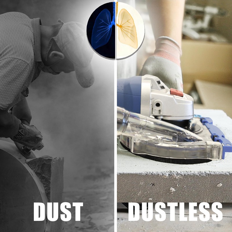 HERZO Universal Suction Hood for Angle Grinder 115/125 mm