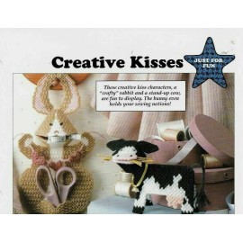 All Stars Binder NEW CREATIVE KISSES BUNNY & COW HOME DECOR PLASTIC CANVAS PATTERN INSTRUCTIONS