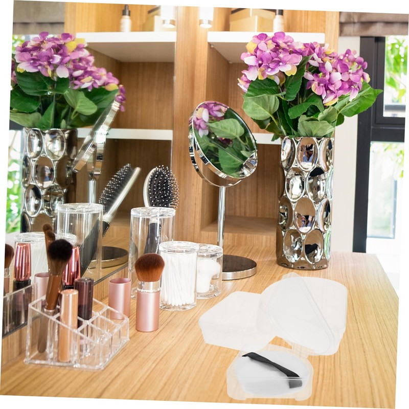 Baluue 8pcs Makeup Accessories Organizer Small Square Triangular Powder Puff