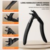 ZIZZON Ergonomic Non-Slip Long Handle Nail Clippers for Seniors –