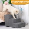 Dog Stairs for Small Dogs & Cats, 3-Step Non-Slip Pet
