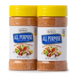 Grace All Purpose Seasoning - 2 Pack - All Spices for Cooking - A Complete Veggie Blend - The Best Jamaican Mediterranean Seasoning For Cooking With Complete Spice Blend Flavor of The Caribbean
