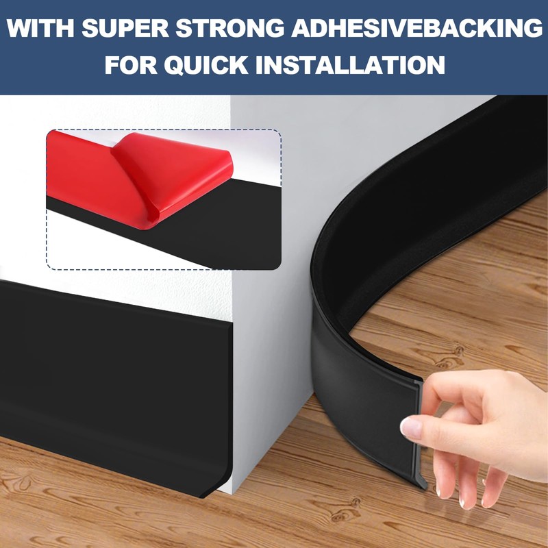 DSGL Flexible Baseboard Molding Trim, 4 in x 20 Ft
